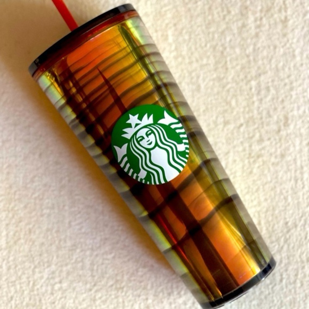 NEW🎃Starbucks Fall 2022🥤Venti Plastic Cold Cup Night Stripe Siren Tumbler